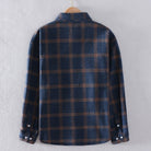 Plaid Shirt - Men's Button-Up Checkered Long Sleeve Shirt-Fashion Men Shirt Plaid Fall-Chaps London-Chaps London