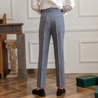 Pleated Pants - Men's Stylish Adjustable Waist Formal Dress Pants-Men Pants-Chaps London-Chaps London