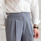 Pleated Pants - Men's Stylish Adjustable Waist Formal Dress Pants-Men Pants-Chaps London-Chaps London