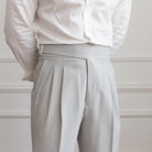Pleated Pants - Men's Stylish Adjustable Waist Formal Dress Pants-Men Pants-Chaps London-Chaps London