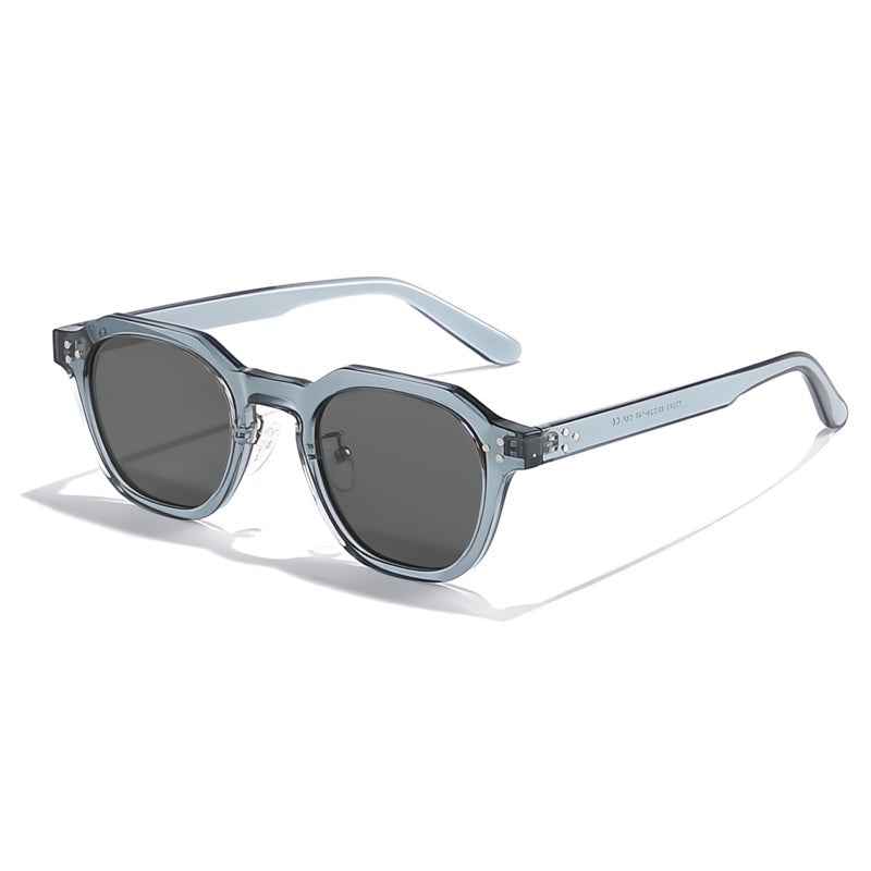 Polarised Sunglasses - Men's UV400 Clear Frame-Sunglasses-Chaps London-Grey Blue-Chaps London