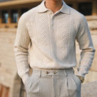 Polo Jumper - Men's Collared Knitted Jumper-Sweater-Chaps London-Chaps London
