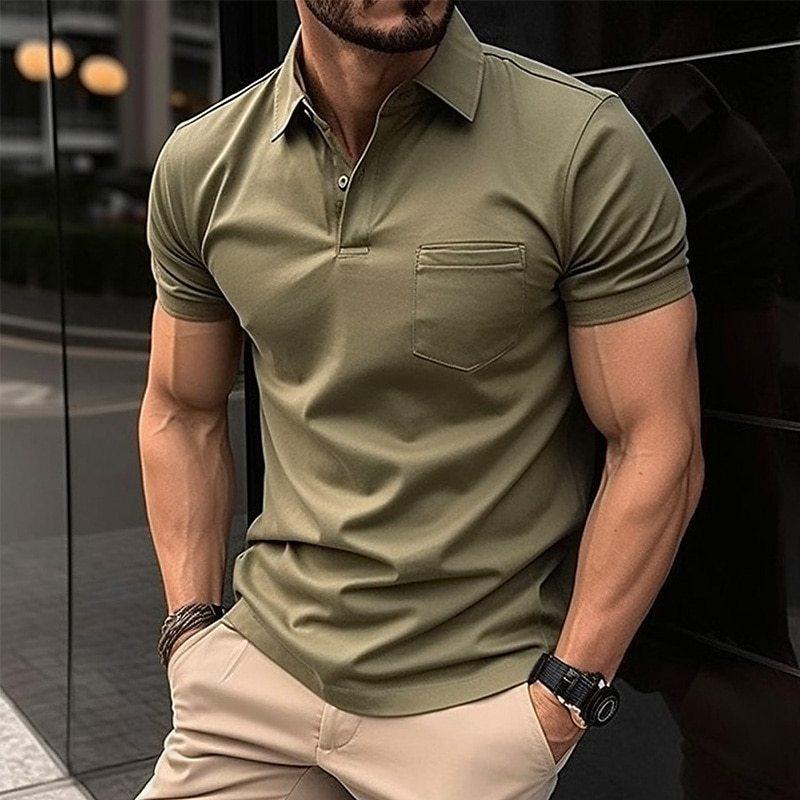 Polo Shirt | Collared | Short Sleeve | Polo T-Shirt | Men's Clothing-T-shirts-Chaps London-Green-XS-Chaps London