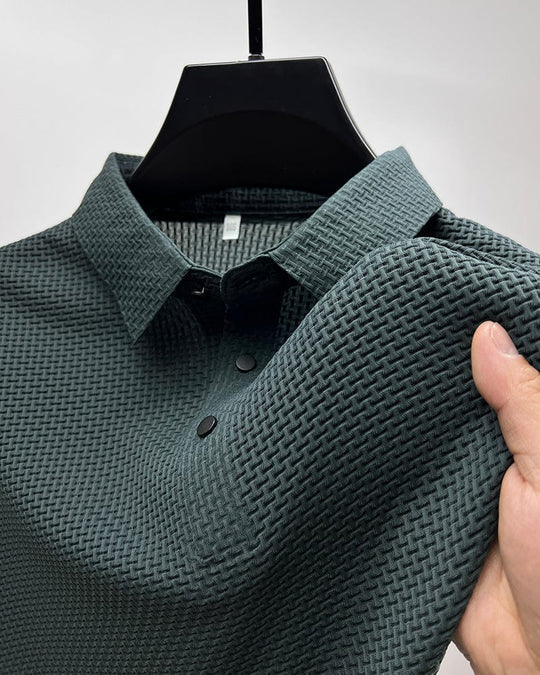 Polo Shirt - Men's Breathable Collared Polo T-Shirt-Shirts-Chaps London-Dark Green-XS-Chaps London