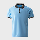 Polo Shirt - Men's Floral Print Short Sleeve-Men Summer Shirt-Chaps London-Chaps London