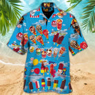 Polo Shirt - Men's Ice Cream Print Short Sleeve-Shirts-Chaps London-Blue-S-Chaps London
