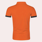 Polo Shirt - Men's Orange Short Sleeve Collared-Polos-Chaps London-Chaps London