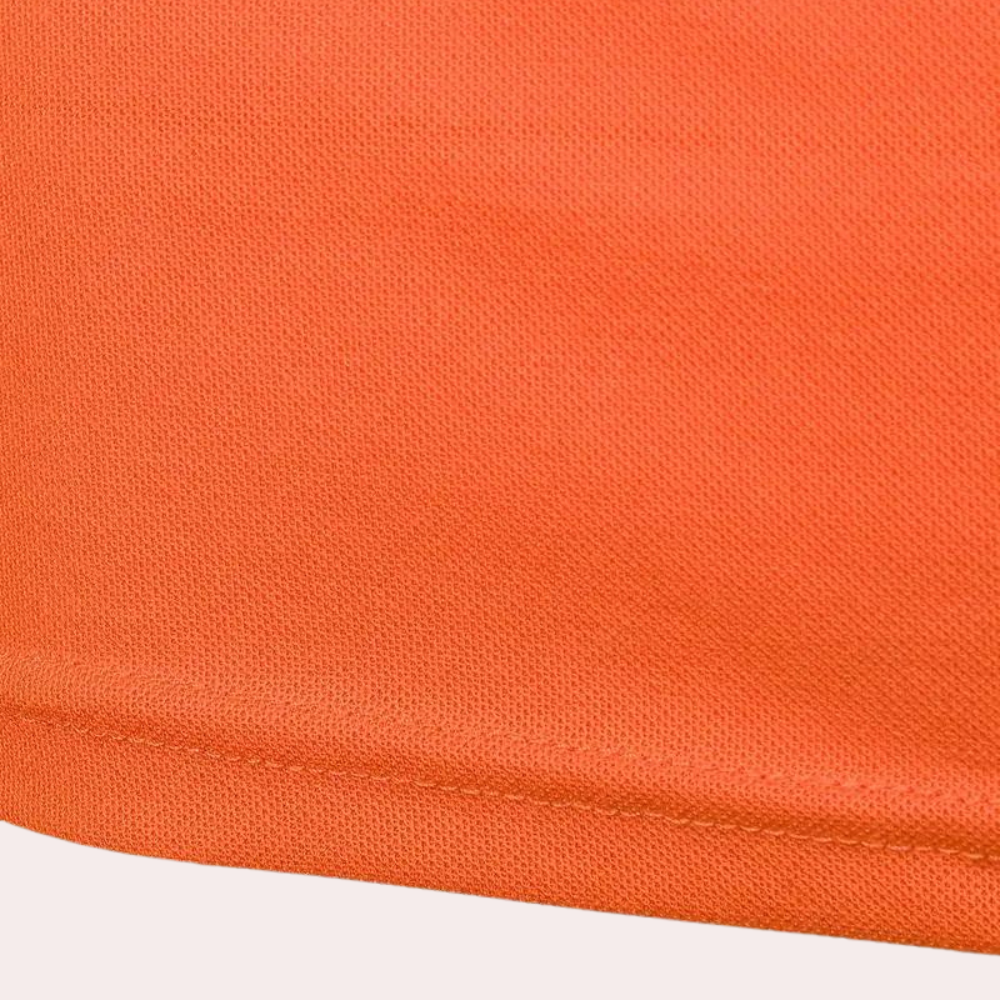 Polo Shirt - Men's Orange Short Sleeve Collared-Polos-Chaps London-Chaps London