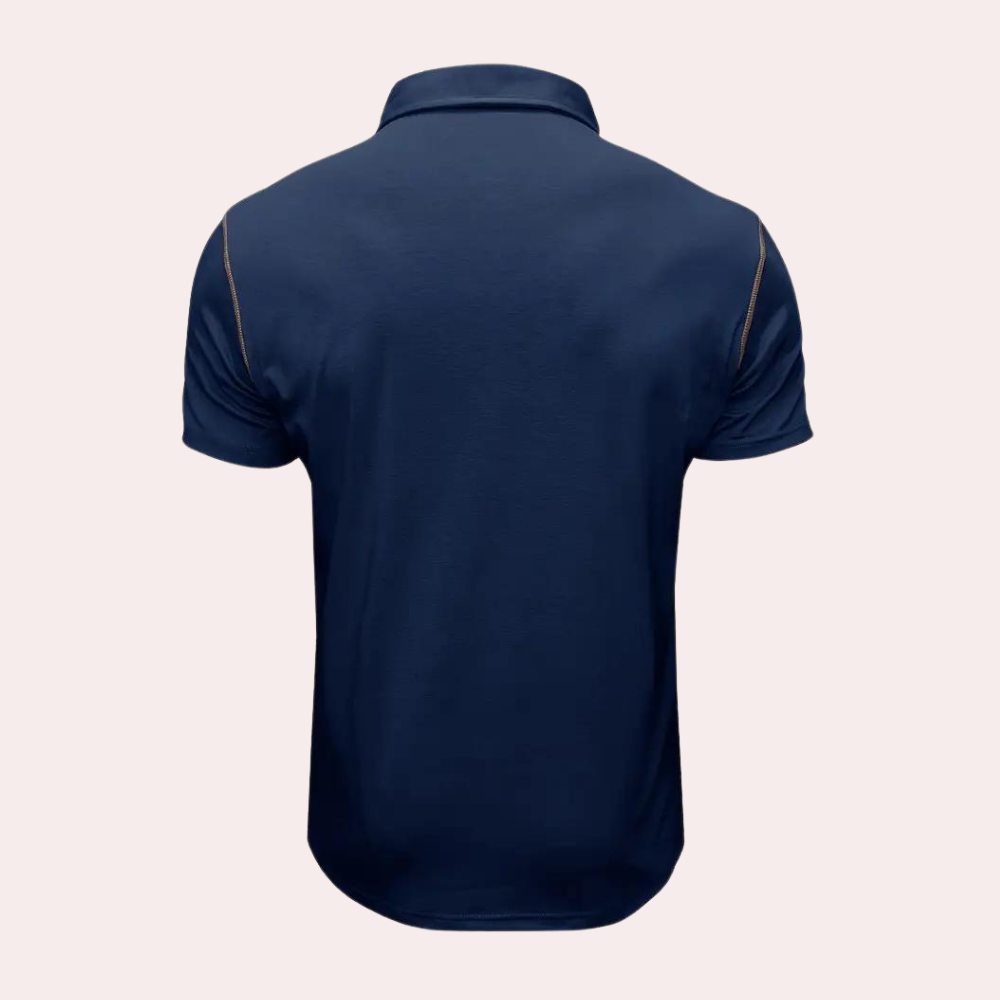 Polo Shirt - Men's Short Sleeve Breast Pocket-Polos-Chaps London-Chaps London