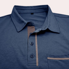Polo Shirt - Men's Short Sleeve Breast Pocket-Polos-Chaps London-Chaps London
