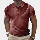 Polo Shirt - Men's Short Sleeve Collared Polo T-Shirt-Polos-Chaps London-Chestnut Brown-S-Chaps London