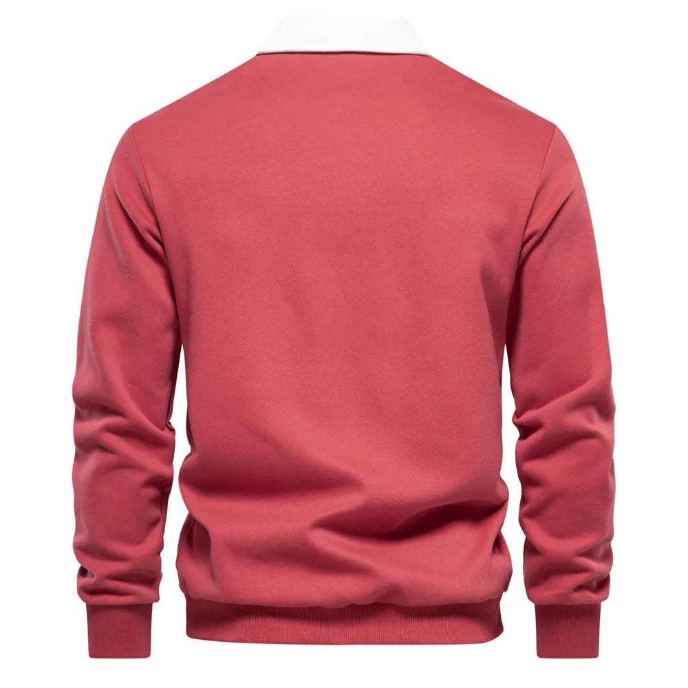 Polo Shirt - Pullover - Long Sleeve - Polo Sweater - Men's Clothing-Men Shirts-Chaps London-Chaps London