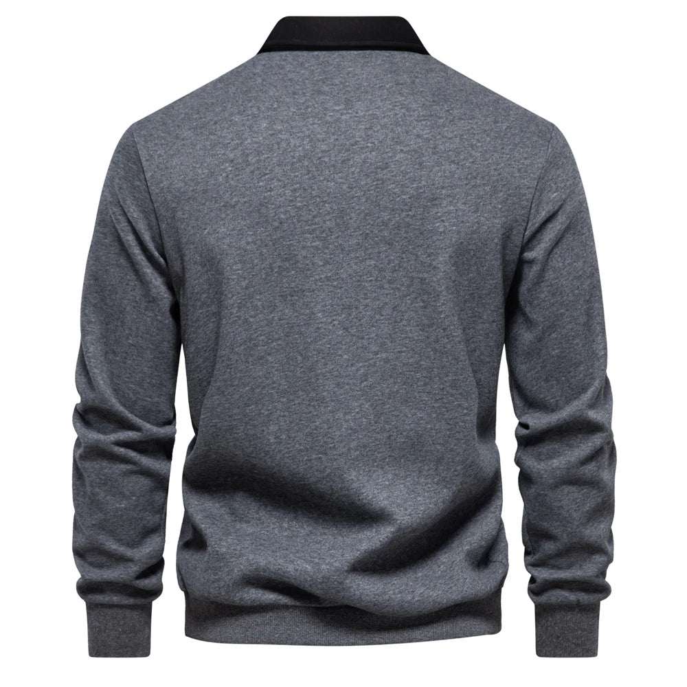 Polo Shirt - Pullover - Long Sleeve - Polo Sweater - Men's Clothing-Men Shirts-Chaps London-Chaps London