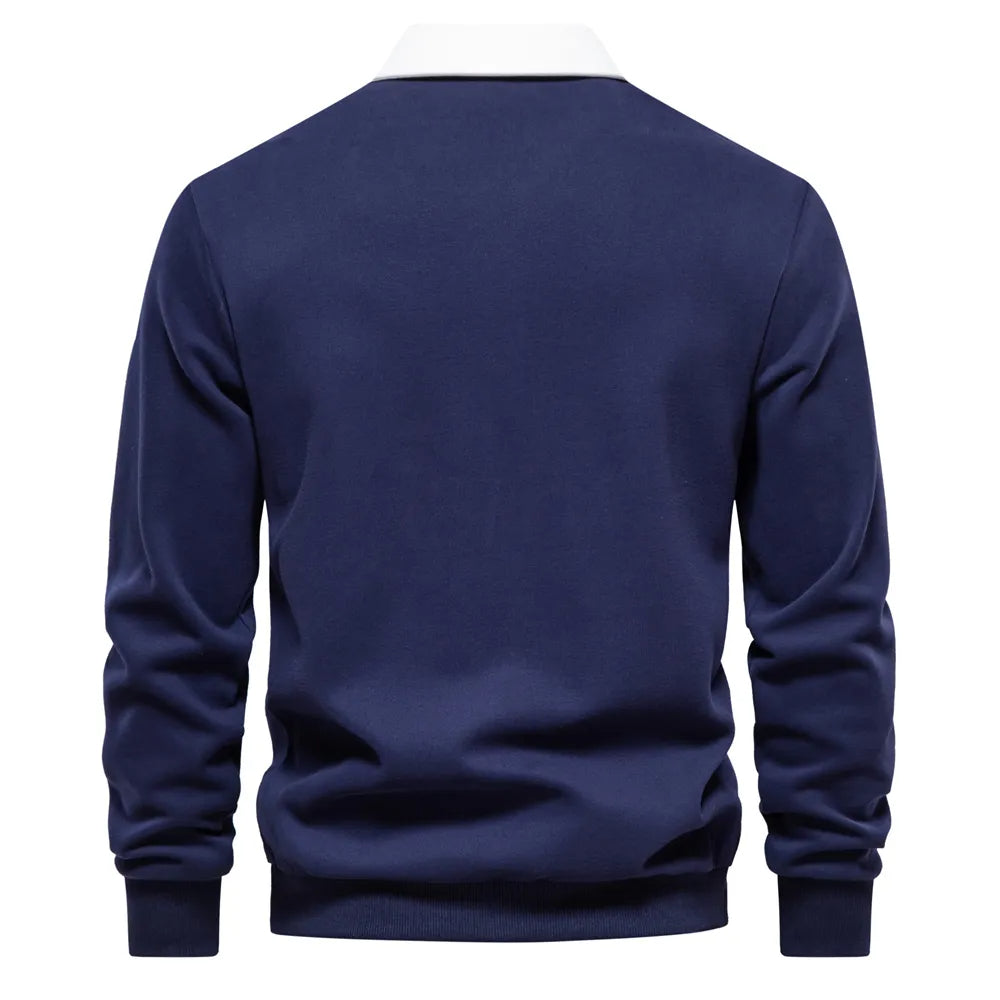 Polo Shirt - Pullover - Long Sleeve - Polo Sweater - Men's Clothing-Men Shirts-Chaps London-Chaps London