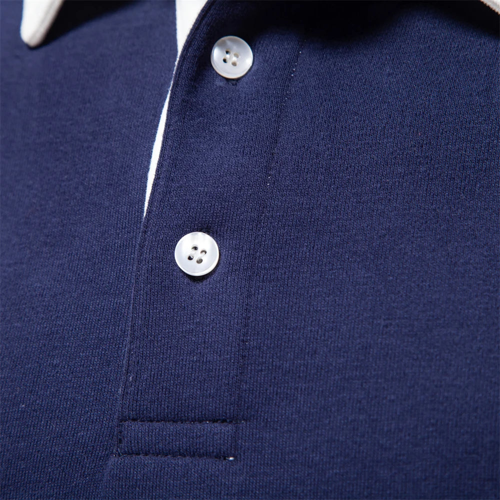 Polo Shirt - Pullover - Long Sleeve - Polo Sweater - Men's Clothing-Men Shirts-Chaps London-Chaps London