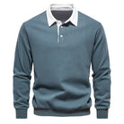 Polo Shirt - Pullover - Long Sleeve - Polo Sweater - Men's Clothing-Men Shirts-Chaps London-Light Green-S-Chaps London