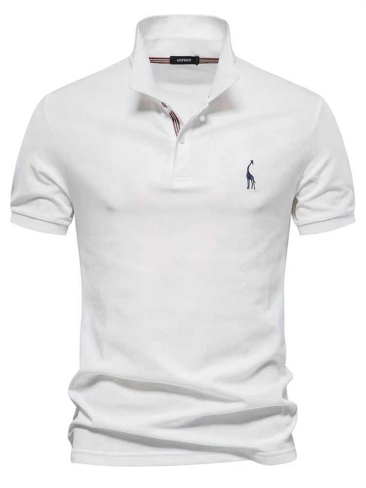 Polo Shirt - Short Sleeve Collared Men's Polo-Polos-Chaps London-White-S-Chaps London
