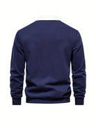 Polo Shirt | Turndown Collar | Quarter Button-Up | Long Sleeve Polo Shirts | Men's Shirts-T-shirts-Chaps London-Chaps London