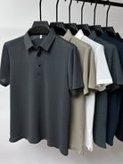 Polo T-Shirt - Shirt Sleeve - Button-Up - Polo Shirts - Men's Shirts-Polos-Chaps London-Chaps London