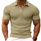 Polo T-Shirt | Short Sleeve | Slim Fit | Polo Shirts | Men's T-Shirts-Men's Polo Shirt-Chaps London-Khaki-S-Chaps London