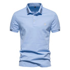 Polo T-Shirt - Slim Fit - Turndown Collar - Polo Shirts - Men's T-Shirts-Men's Polo Shirt-Chaps London-Bue-S-Chaps London