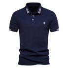 Polo T-Shirt - Slim Fit - Turndown Collar - Polo Shirts - Men's T-Shirts-Men's Polo Shirt-Chaps London-Navy Blue-S-Chaps London