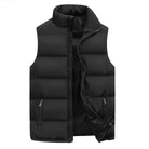 Puffer Gilet - Men's Padded Zip Up Bodywarmer-Men's Puffer Vest-Chaps London-Black-M-Chaps London