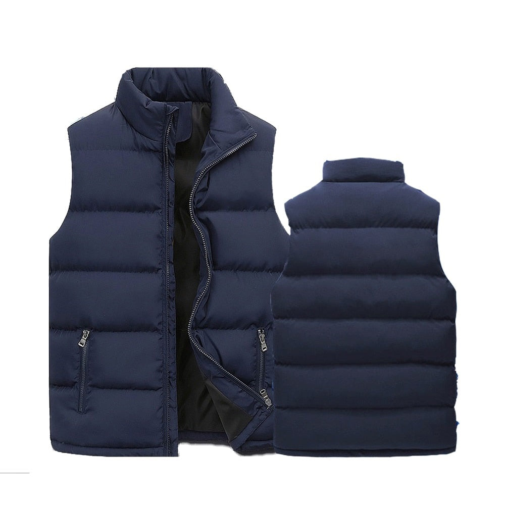 Puffer Gilet - Men's Padded Zip Up Bodywarmer-Men's Puffer Vest-Chaps London-Chaps London