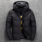 Puffer Jacket - Hooded Padded Men's Winter Jacket-Puffer Jackets-Chaps London-Black-XS-Chaps London
