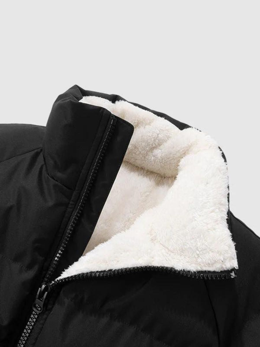 Puffer Jacket - Men's Fleece Lined Warm Padded-Men Jackets-Chaps London-Chaps London
