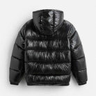 Puffer Jacket - Men's Hooded Black Winter Down Jacket-Jassen-Chaps London-Chaps London