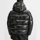 Puffer Jacket - Men's Hooded Black Winter Down Jacket-Jassen-Chaps London-Chaps London