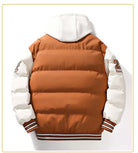 Puffer Jacket - Men's Hooded Padded Winter Baseball Style-Puffer Jackets-Chaps London-Chaps London