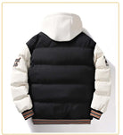 Puffer Jacket - Men's Hooded Padded Winter Baseball Style-Puffer Jackets-Chaps London-Chaps London