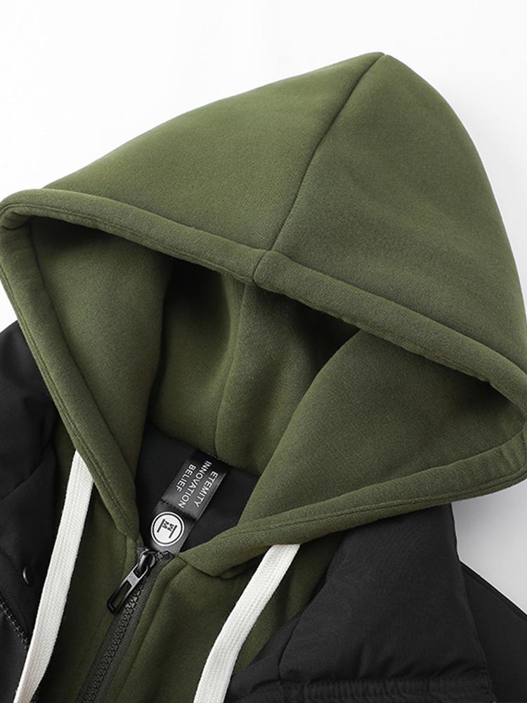 Puffer Jacket - Men's Hooded Thick Padded Winter Coat-Puffer Jackets-Chaps London-Chaps London