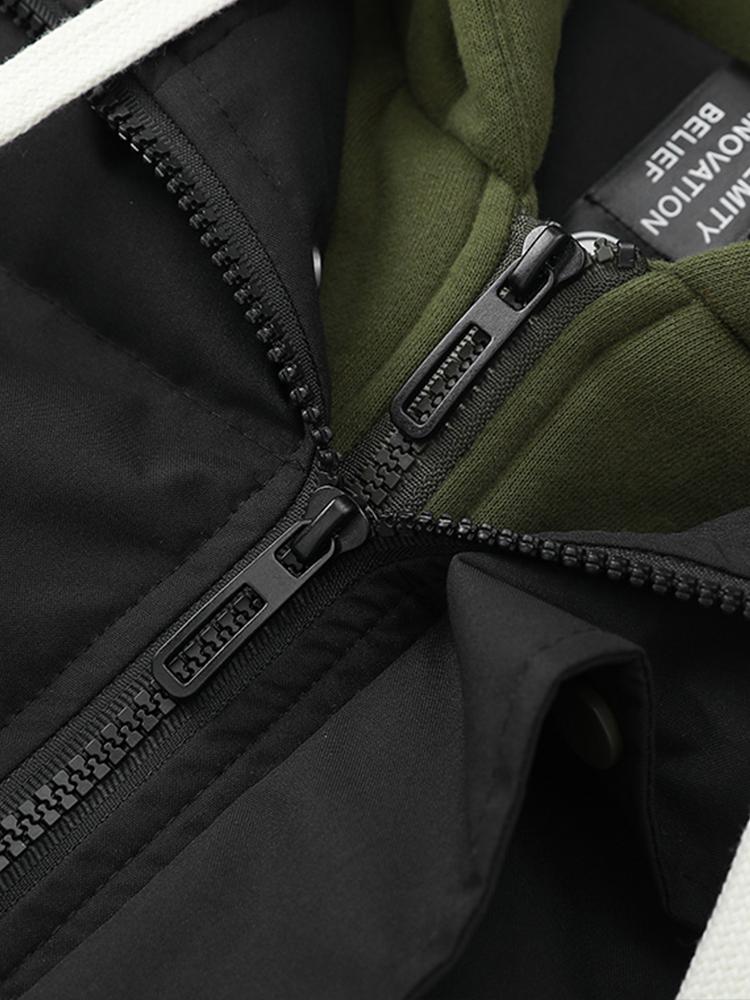Puffer Jacket - Men's Hooded Thick Padded Winter Coat-Puffer Jackets-Chaps London-Chaps London