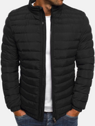 Puffer Jacket - Men's Lightweight Quilted Down Jacket-Puffer Jackets-Chaps London-Black-S-Chaps London