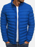Puffer Jacket - Men's Lightweight Quilted Down Jacket-Puffer Jackets-Chaps London-Blue-S-Chaps London
