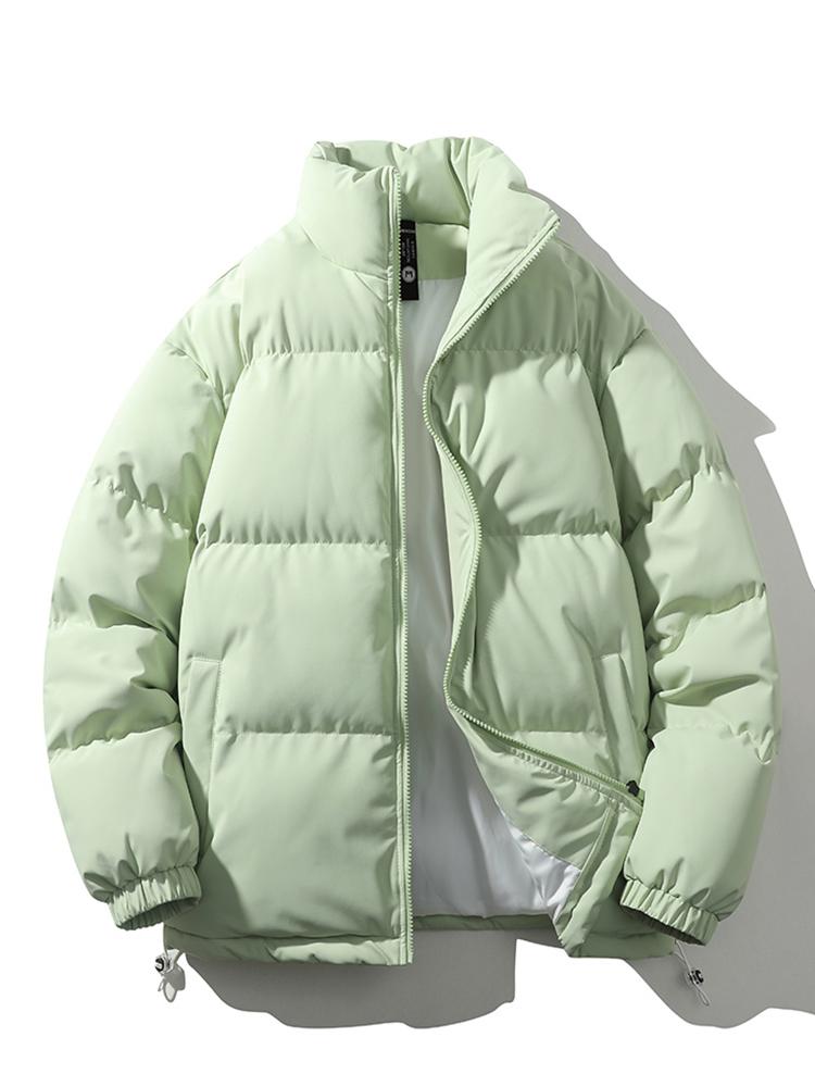 Puffer Jacket - Men's Padded Down Winter Jacket-Men Jackets-Chaps London-Light Green-S-Chaps London