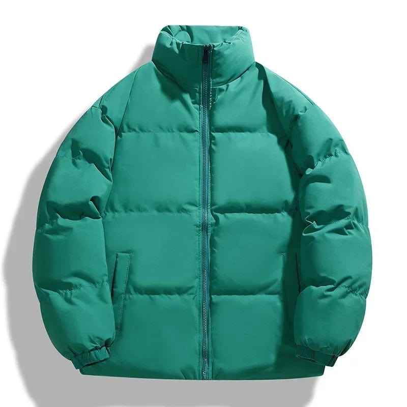 Puffer Jacket - Men's Padded Warm Winter Down-Puffer Jackets-Chaps London-Light Green-M-Chaps London