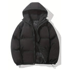 Puffer Jacket - Men's Warm Hooded Winter Down Jacket-Puffer Jacket-Chaps London-Black-S-Chaps London