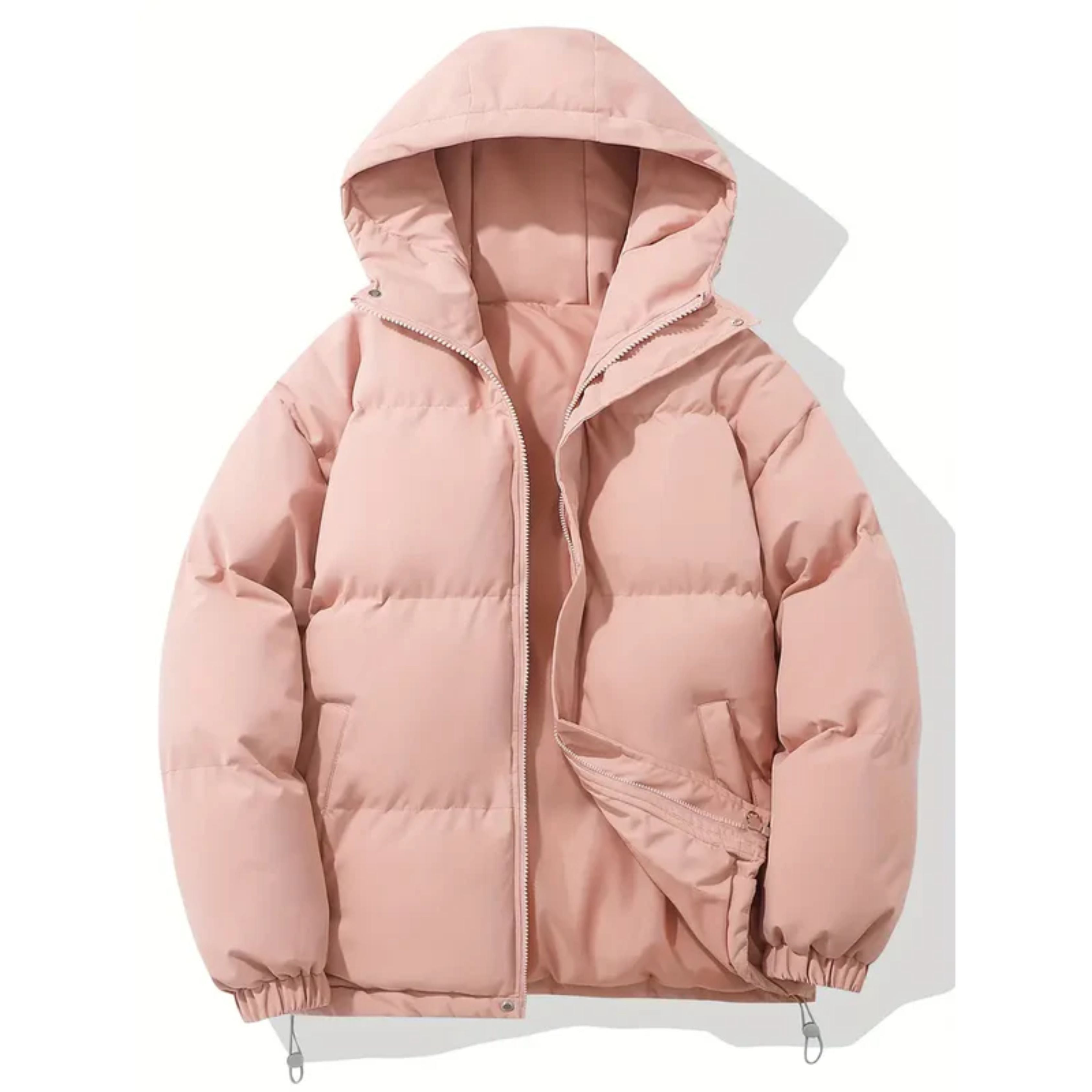 Puffer Jacket - Men's Warm Hooded Winter Down Jacket-Puffer Jacket-Chaps London-Pink-S-Chaps London