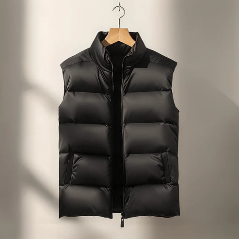 Puffer Vest | Sleeveless | Bodywarmer | Winter Vest | Men's Gilet-Chaps London-Black-XS-Chaps London