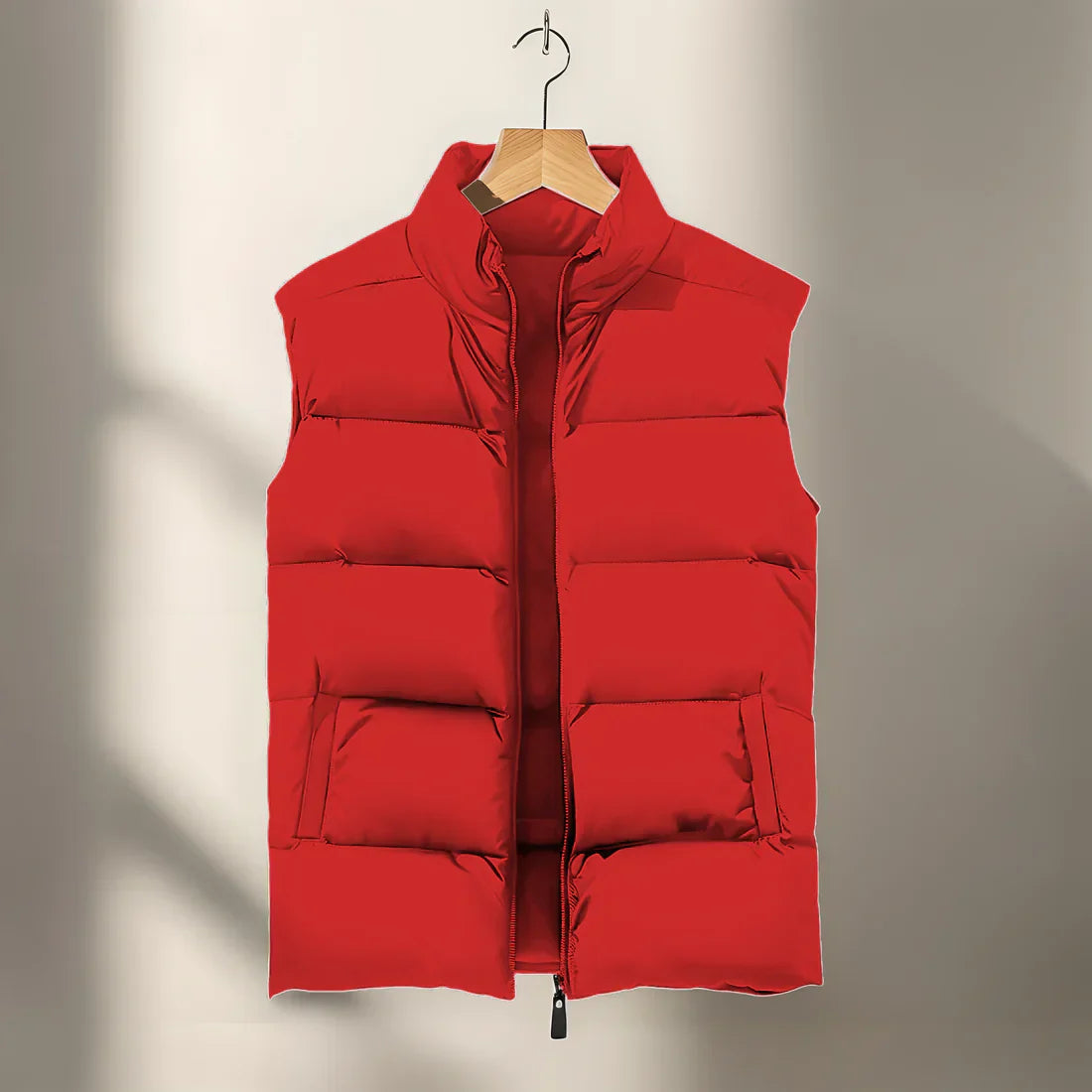 Puffer Vest | Sleeveless | Bodywarmer | Winter Vest | Men's Gilet-Chaps London-Red-XS-Chaps London