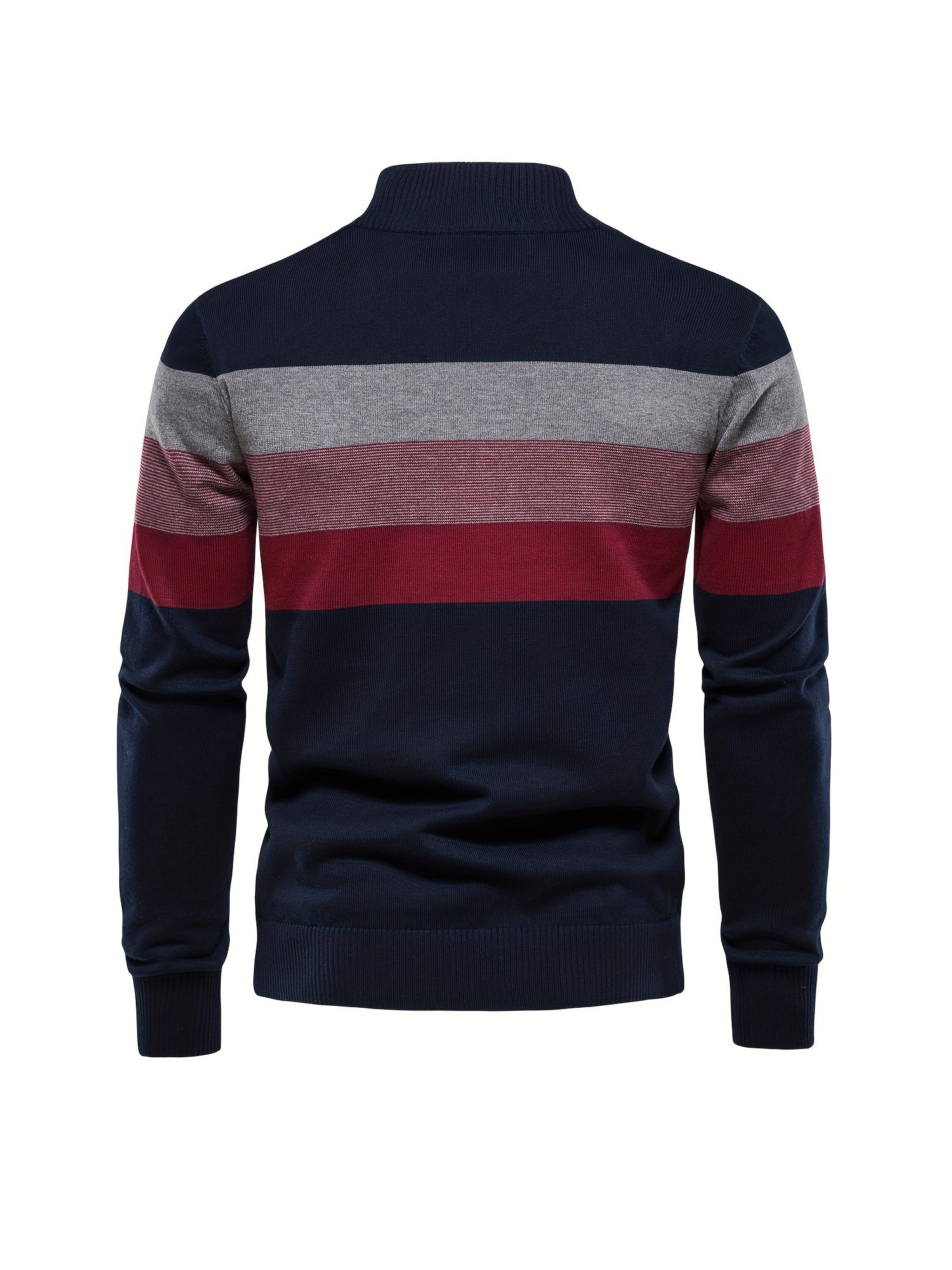 Quarter Zip Jumper - Knitted Half Zip Men's Pullover-Quarter Zip Sweater-Chaps London-Chaps London