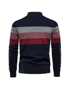 Quarter Zip Jumper - Knitted Half Zip Men's Pullover-Quarter Zip Sweater-Chaps London-Chaps London