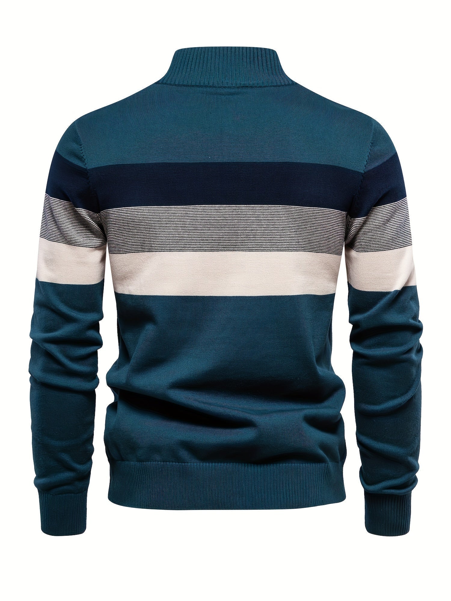 Quarter Zip Jumper - Knitted Half Zip Men's Pullover-Quarter Zip Sweater-Chaps London-Chaps London