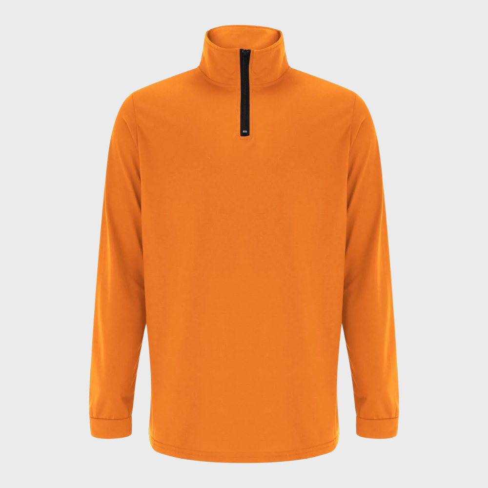 Quarter Zip Jumper - Long Sleeve Men's Pullover-Sweaters-Chaps London-Chaps London
