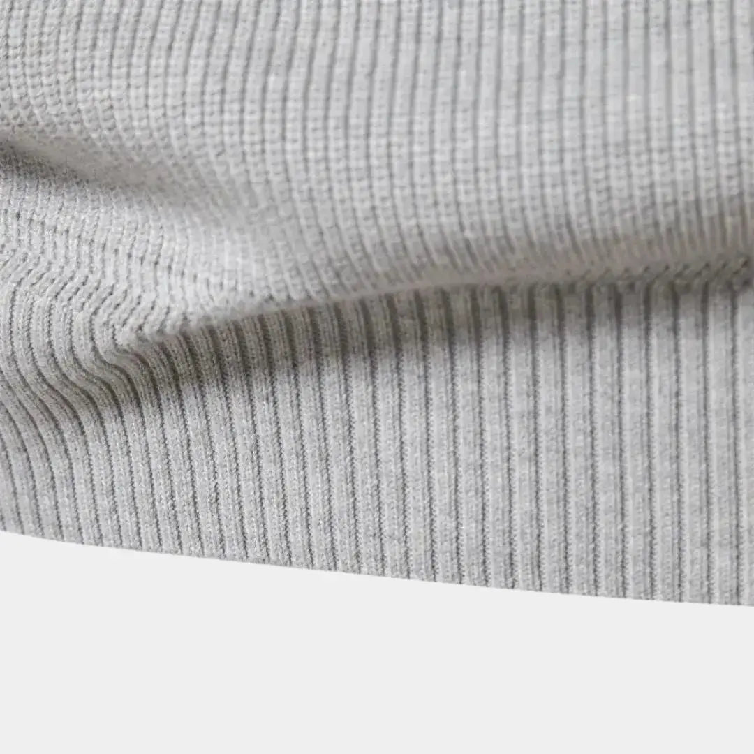 Quarter Zip Jumper - Men's Knitted Zip Neck Jumper-Half-Zip Sweater-Chaps London-Chaps London