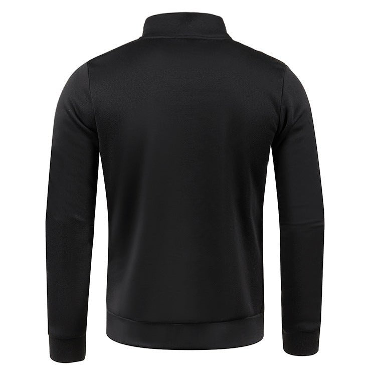 Quarter Zip Sweatshirt - Men's High Neck Pullover-Sweatshirts-Chaps London-Chaps London